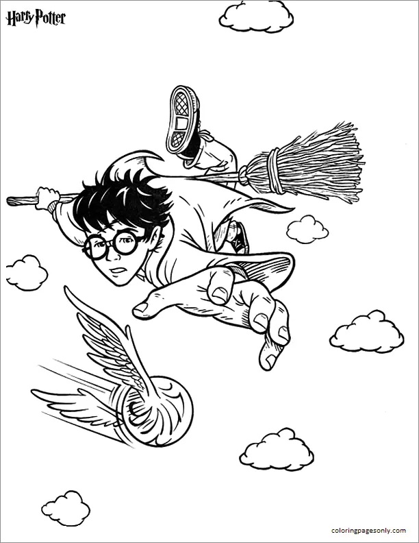 Çocuklar İçin Harry Potter Boyama Sayfaları 