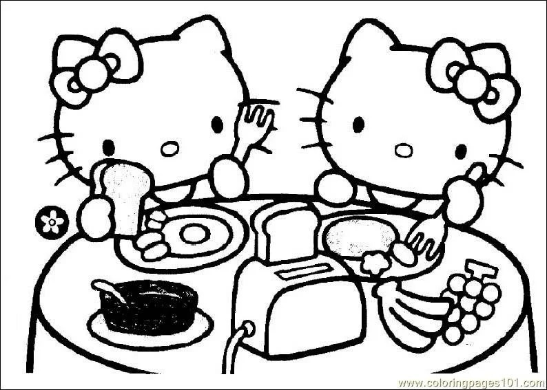 Çocuklar İçin Hello Kitty Boyama Sayfaları 