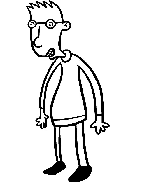 Çocuklar İçin Hey Arnold Boyama Sayfaları 
