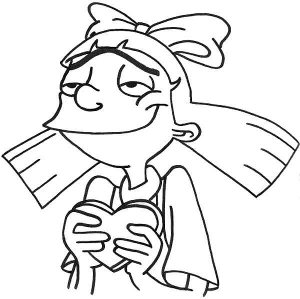 Çocuklar İçin Hey Arnold Boyama Sayfaları 