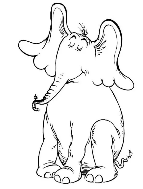 Çocuklar İçin Horton Hears Boyama Sayfaları 