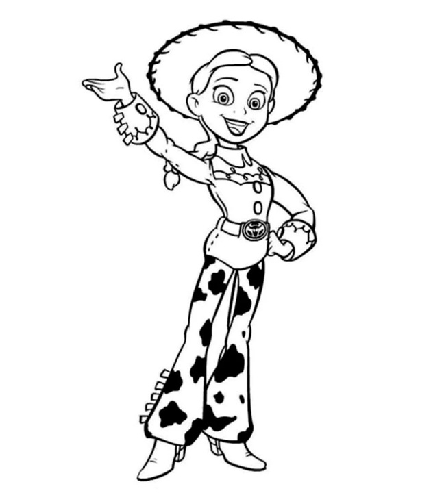 Çocuklar İçin Jessie Toy Story Boyama Sayfaları 