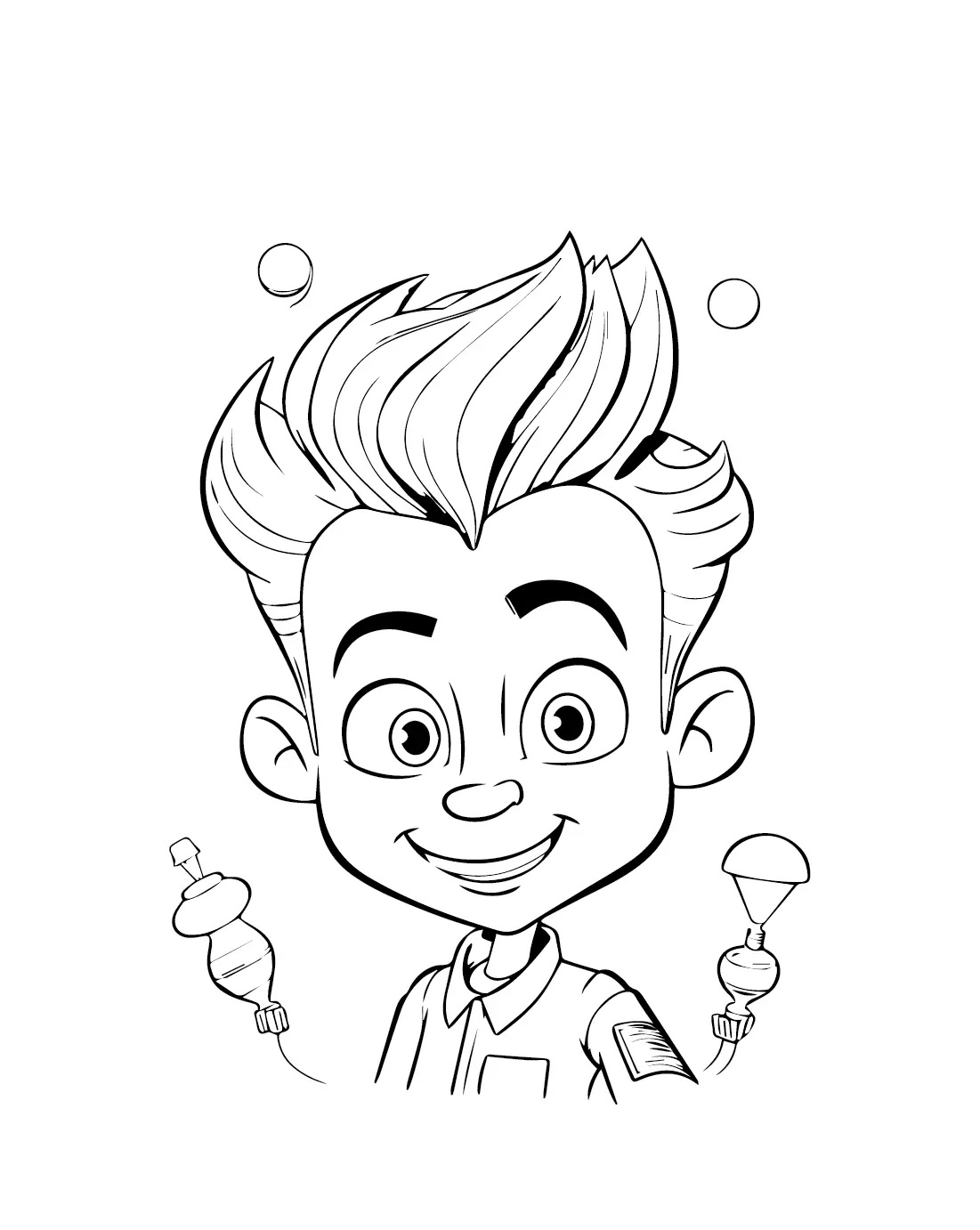 Çocuklar İçin jimmy Neutron Boyama Sayfaları 