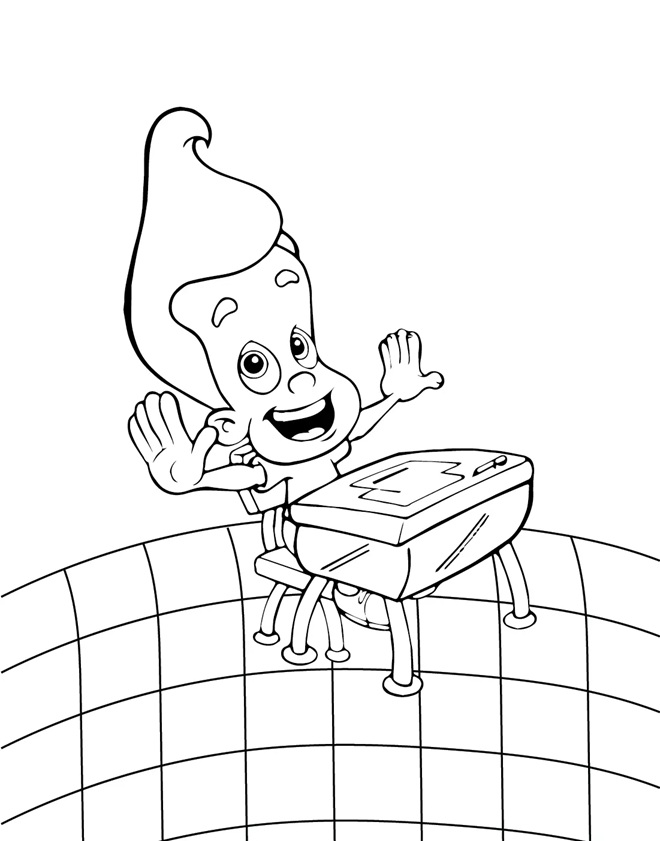 Çocuklar İçin jimmy Neutron Boyama Sayfaları 