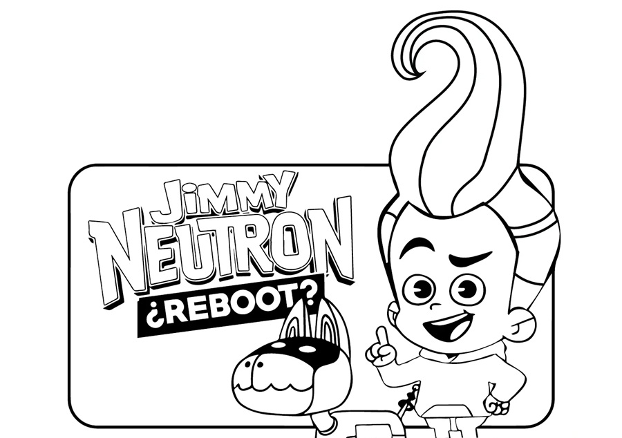 Çocuklar İçin jimmy Neutron Boyama Sayfaları 