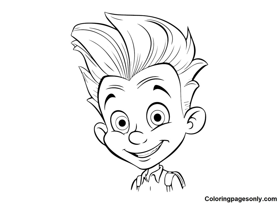 Çocuklar İçin jimmy Neutron Boyama Sayfaları 