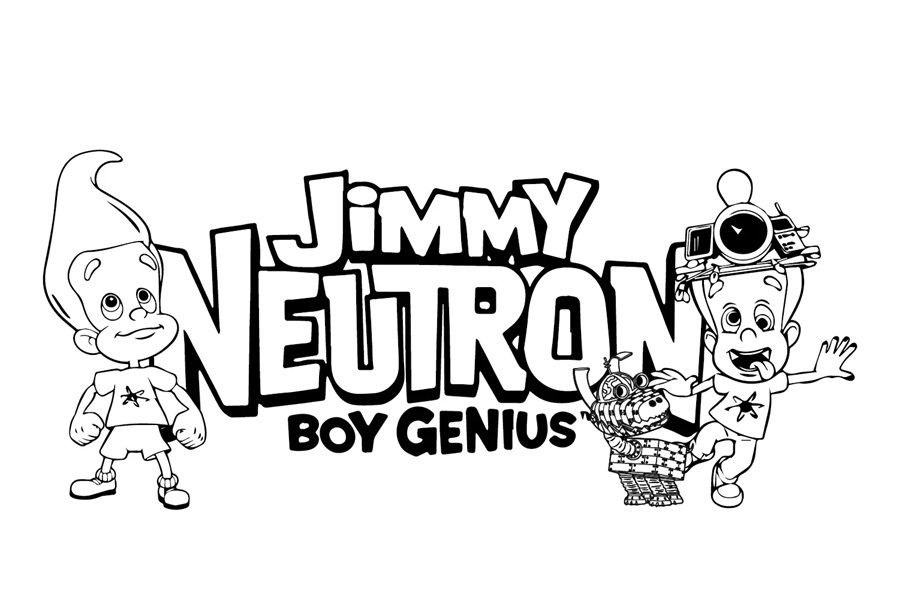Çocuklar İçin jimmy Neutron Boyama Sayfaları 