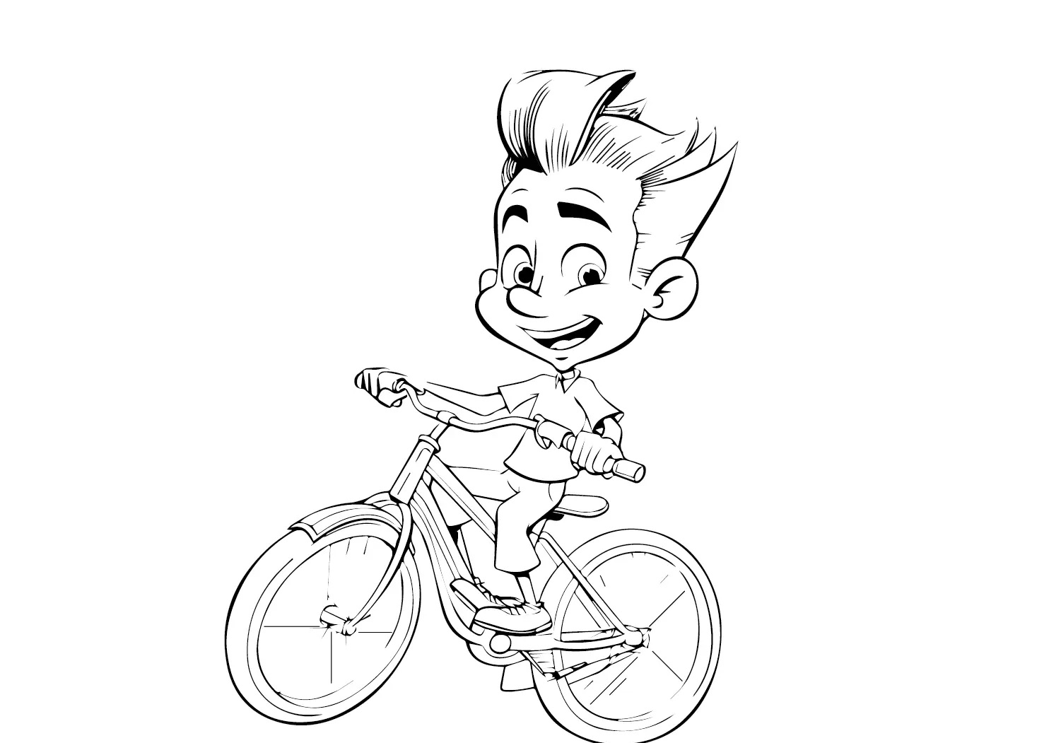 Çocuklar İçin jimmy Neutron Boyama Sayfaları 