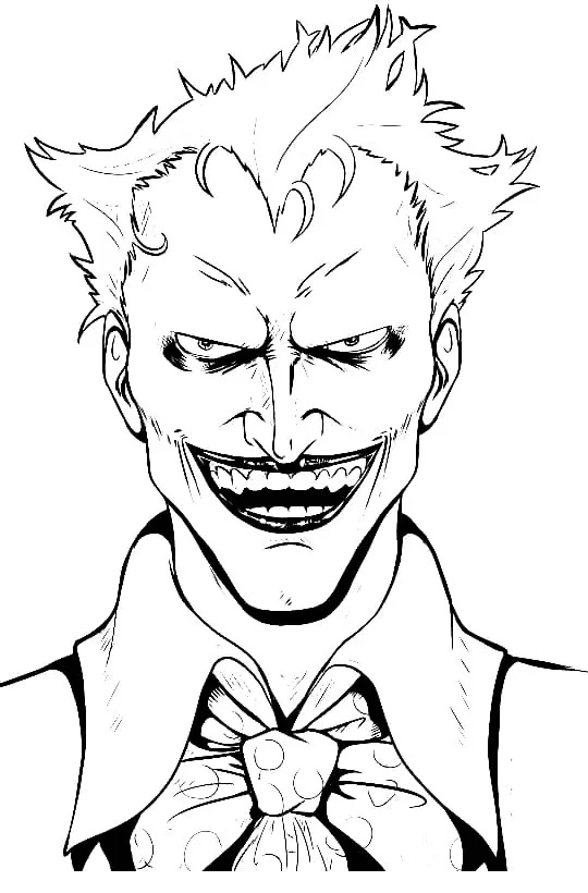Çocuklar İçin Joker Boyama Sayfaları 