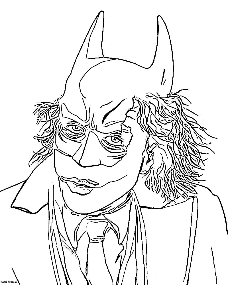 Çocuklar İçin Joker Boyama Sayfaları 