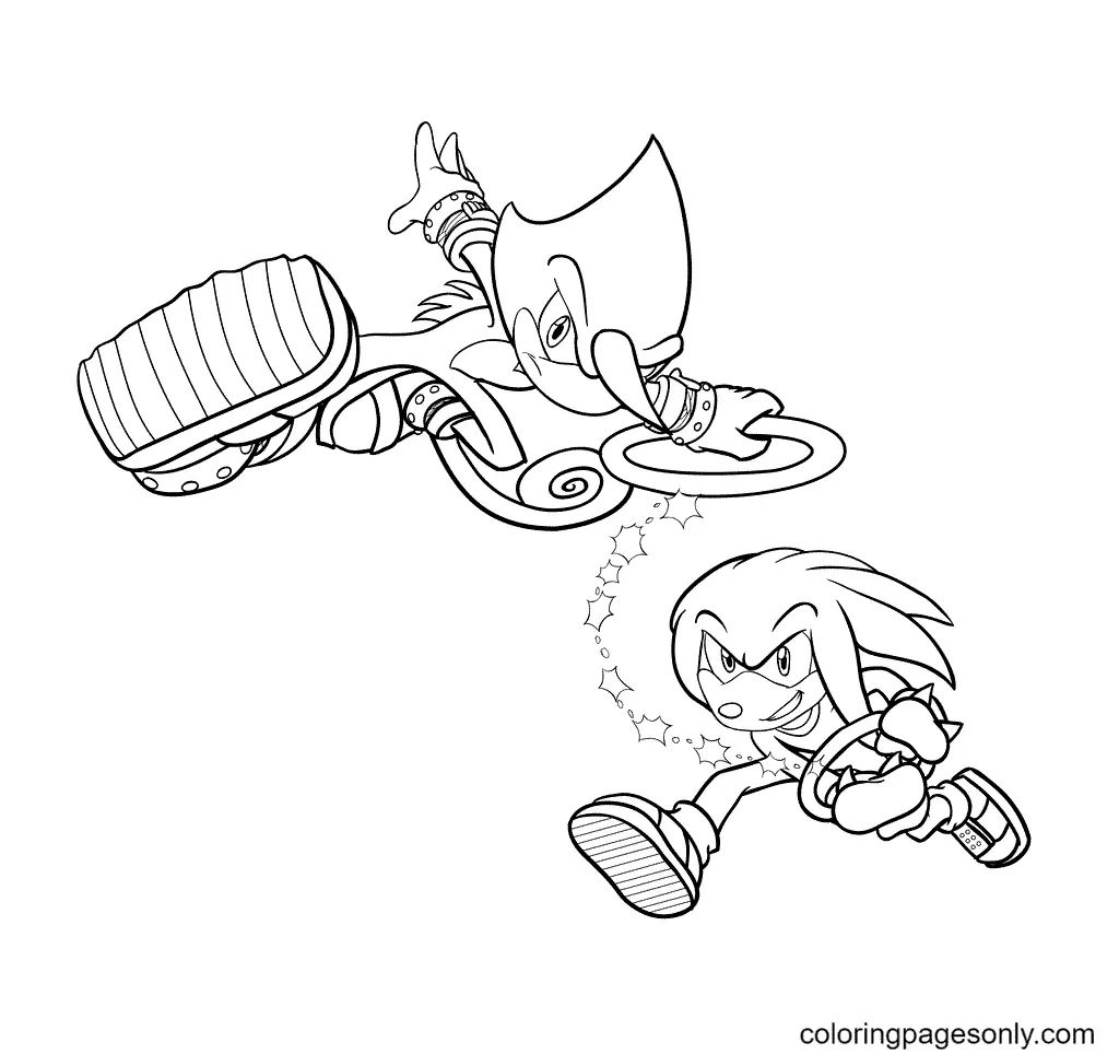 Çocuklar İçin Knuckles Boyama Sayfaları 
