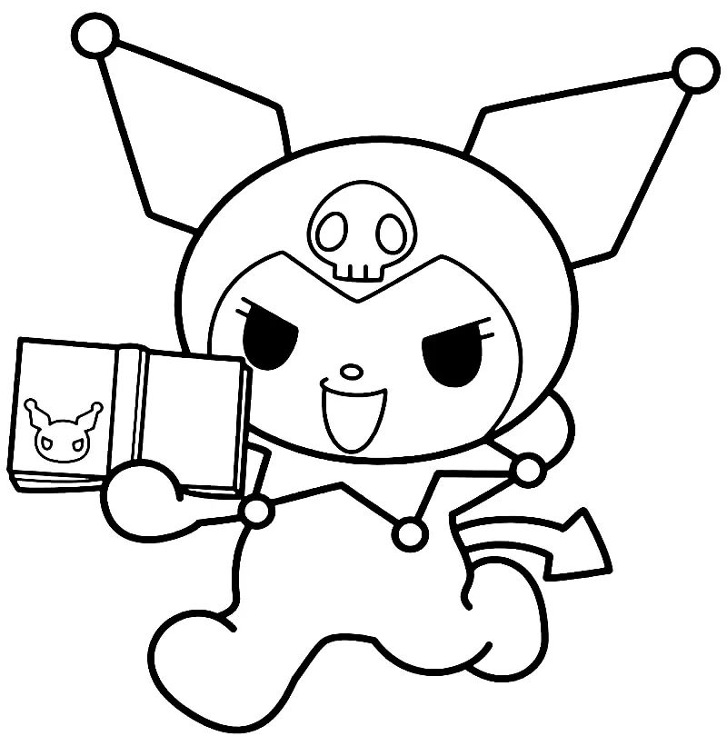Çocuklar İçin Kuromi Boyama Sayfaları 