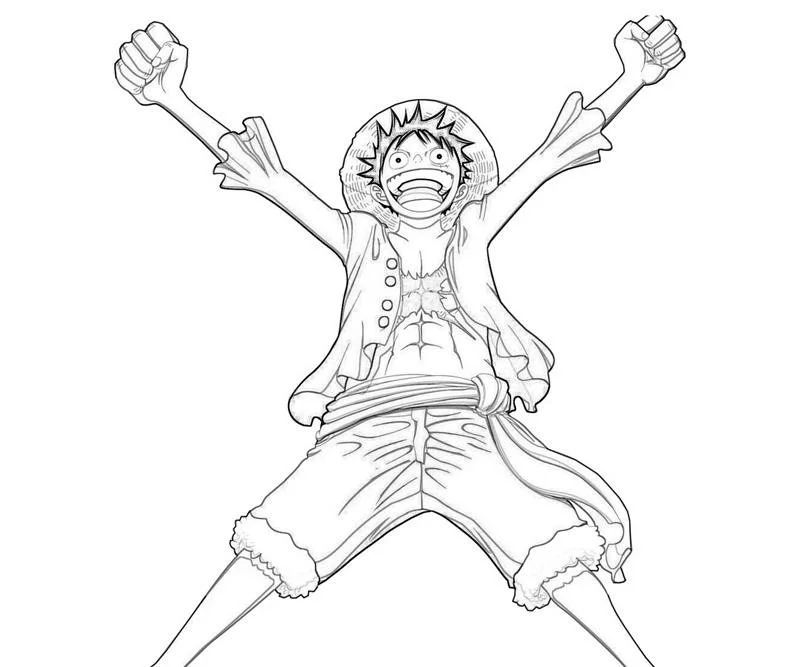 Çocuklar İçin Luffy Boyama Sayfaları 