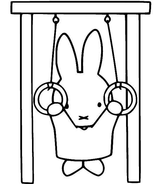 Çocuklar İçin Miffy Boyama Sayfaları 