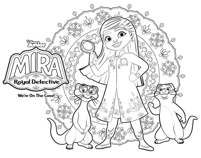 Çocuklar İçin Mira Gerçek Detective Boyama Sayfaları 