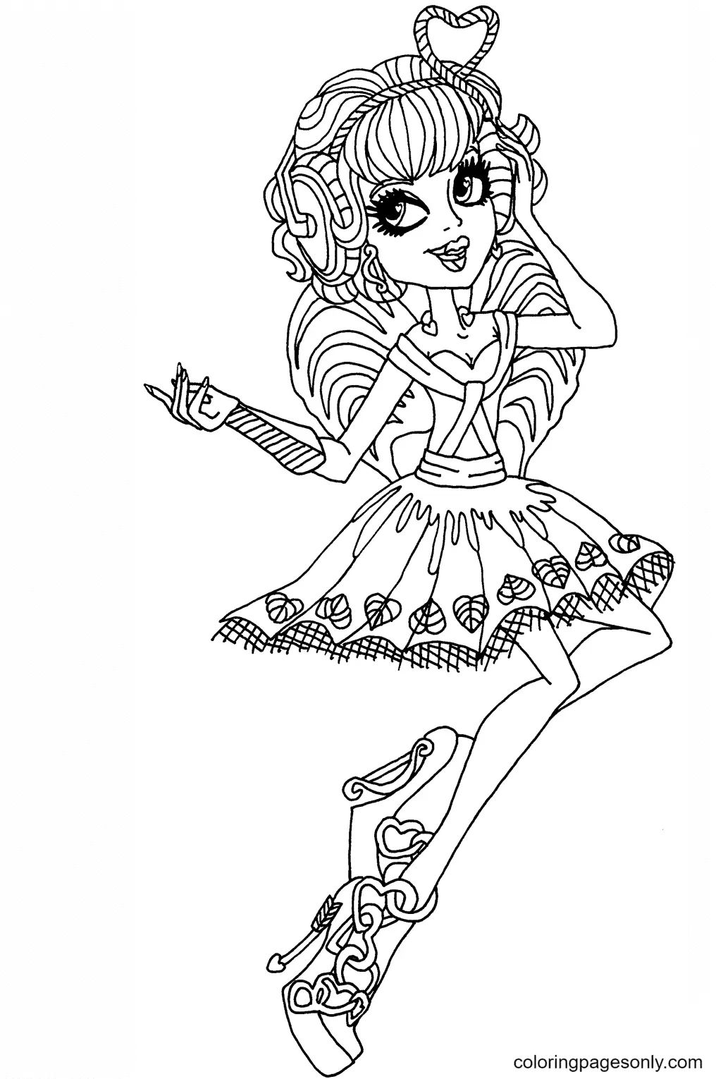 Çocuklar İçin Monster High Boyama Sayfaları 