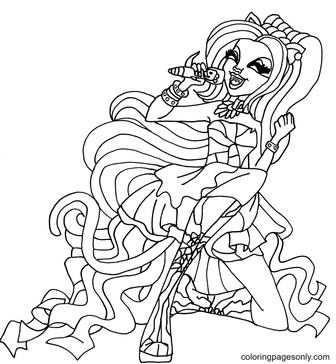Çocuklar İçin Monster High Boyama Sayfaları 
