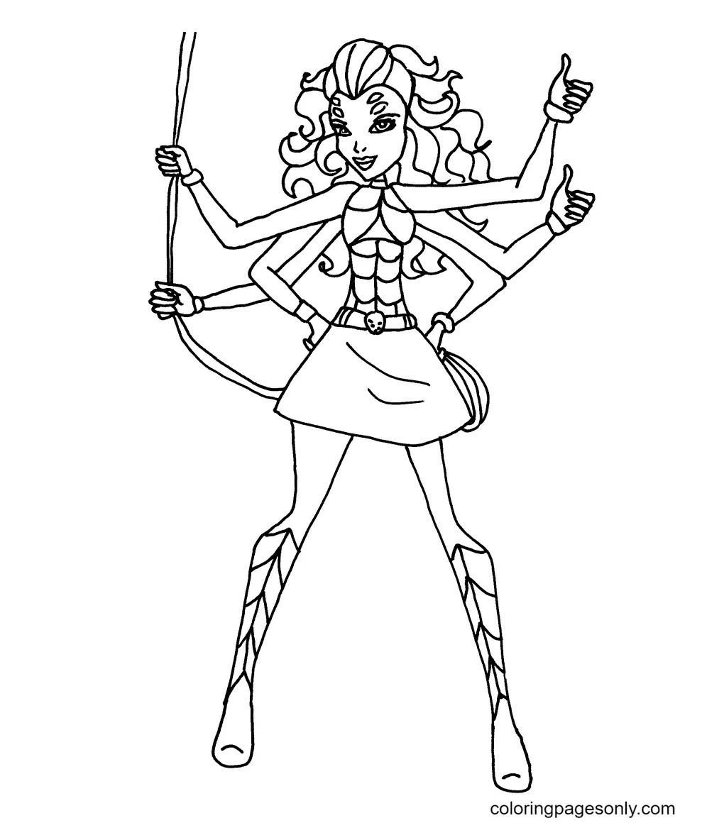 Çocuklar İçin Monster High Boyama Sayfaları 
