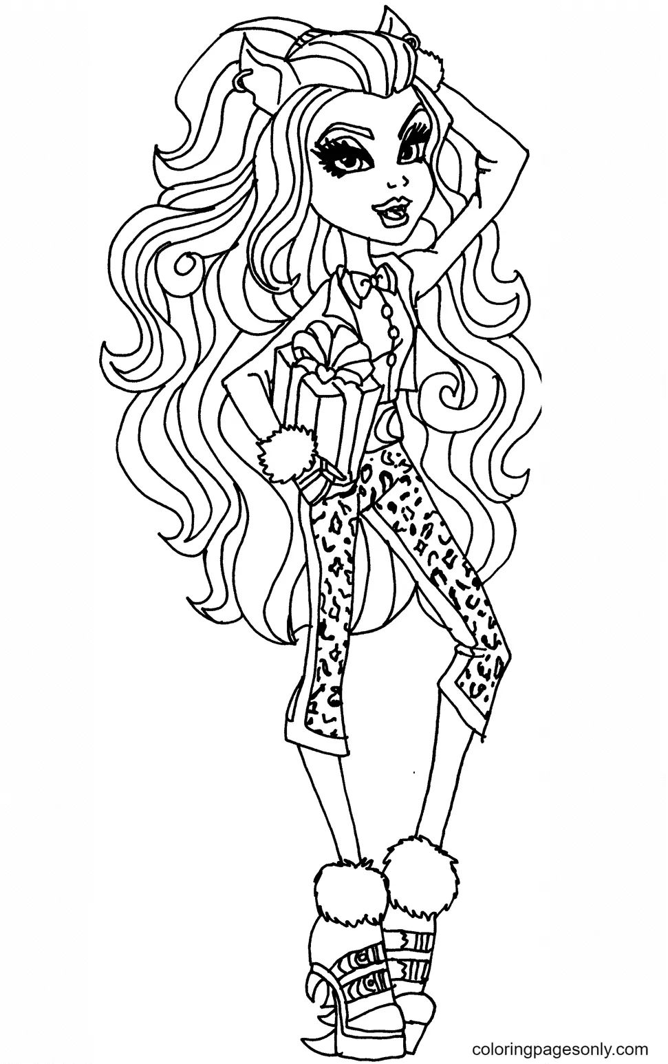 Çocuklar İçin Monster High Boyama Sayfaları 