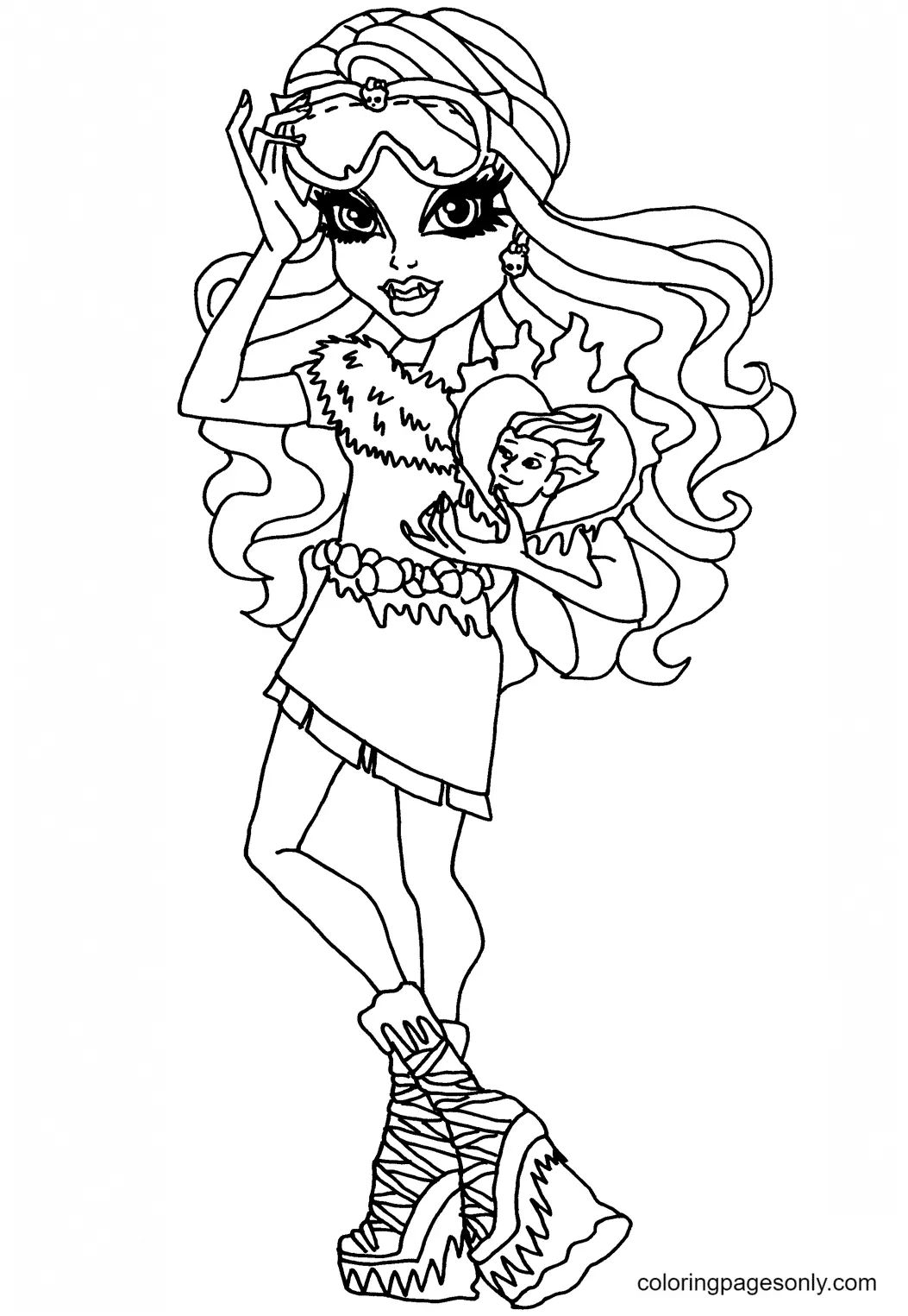 Çocuklar İçin Monster High Boyama Sayfaları 