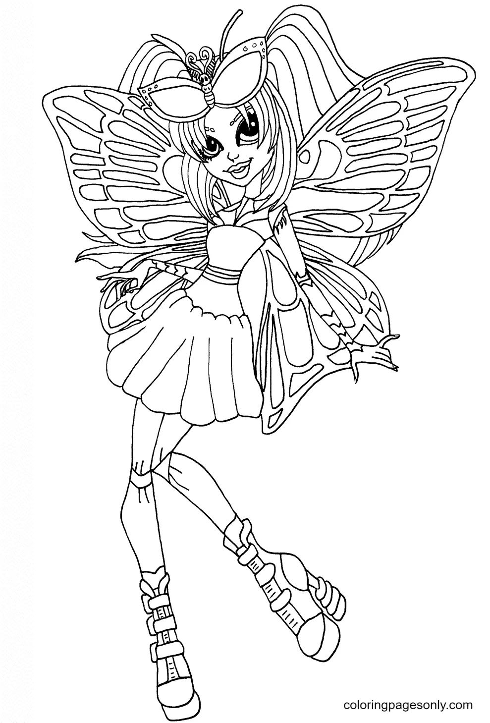 Çocuklar İçin Monster High Boyama Sayfaları 