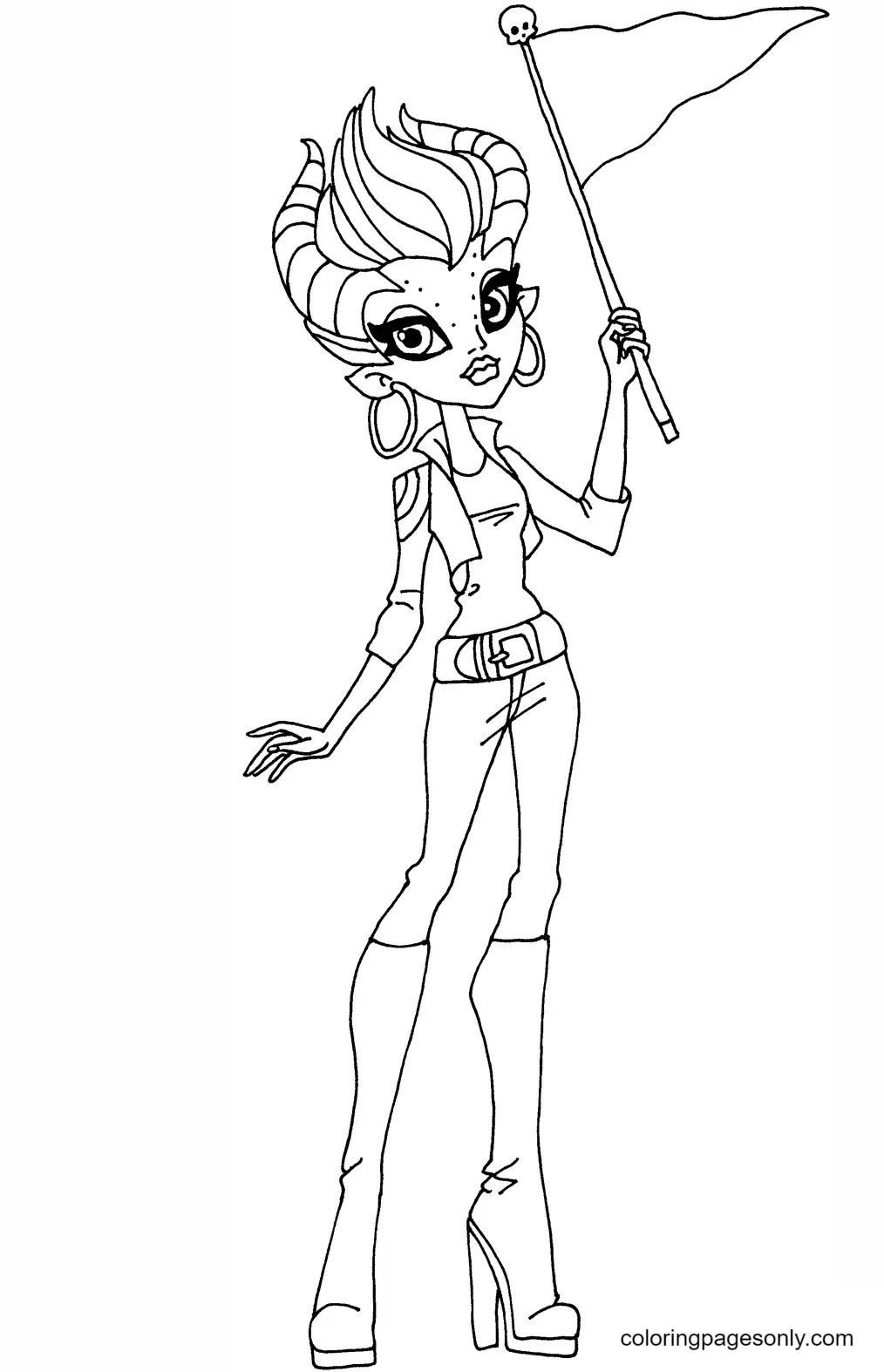 Çocuklar İçin Monster High Boyama Sayfaları 