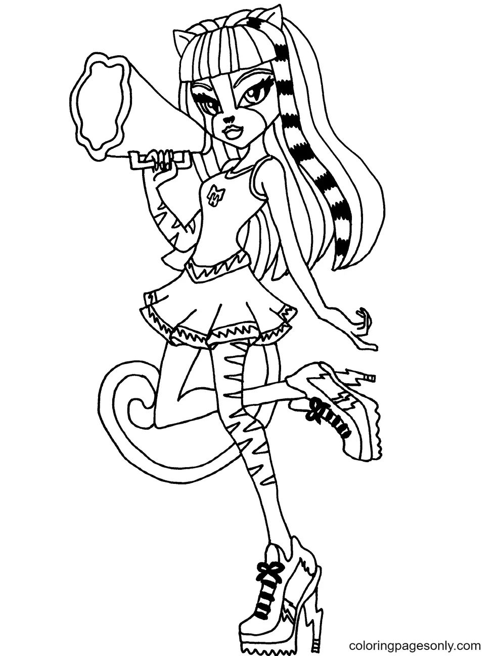 Çocuklar İçin Monster High Boyama Sayfaları 