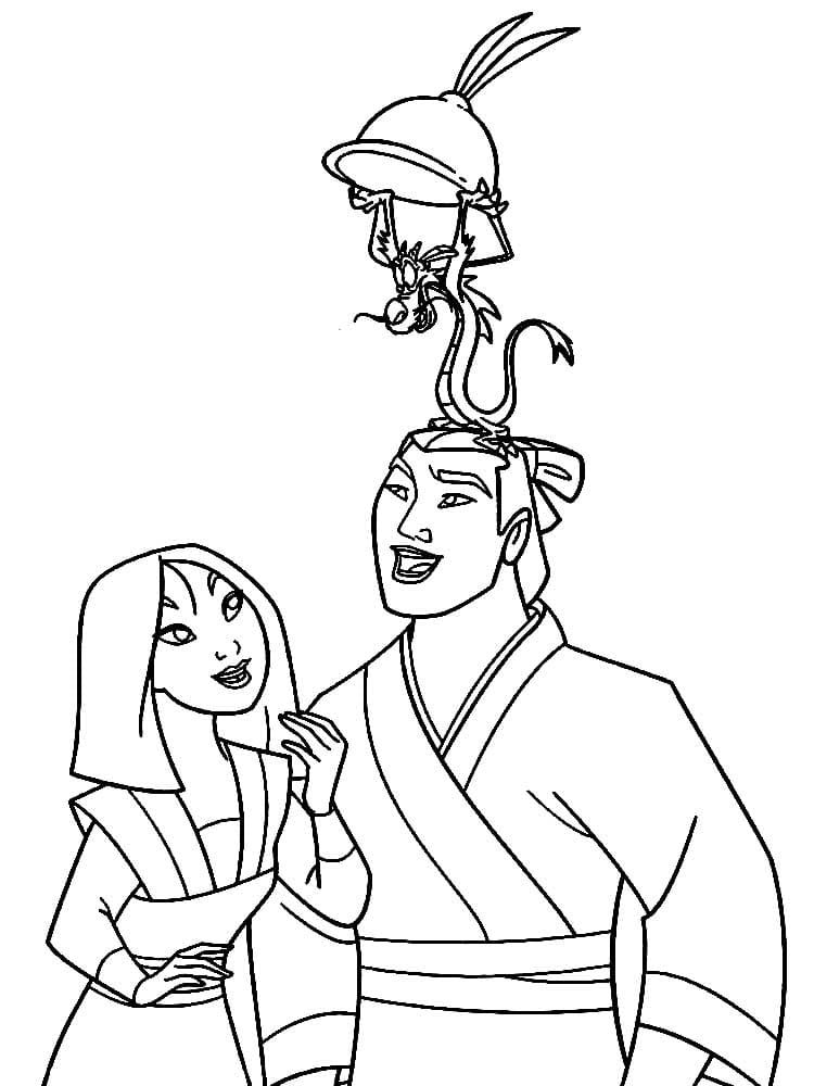 Çocuklar İçin Mulan Boyama Sayfaları 