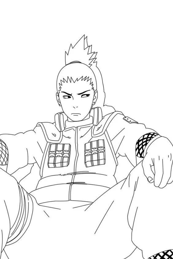 Çocuklar İçin naruto Boyama Sayfaları 