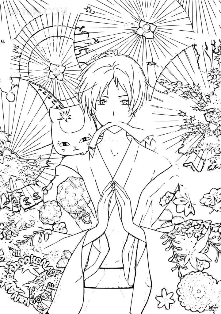 Çocuklar İçin Natsume Yuujinchou Boyama Sayfaları 