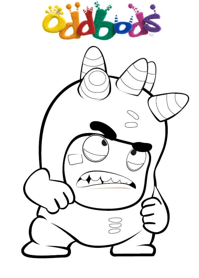 Çocuklar İçin Oddbods Boyama Sayfaları 