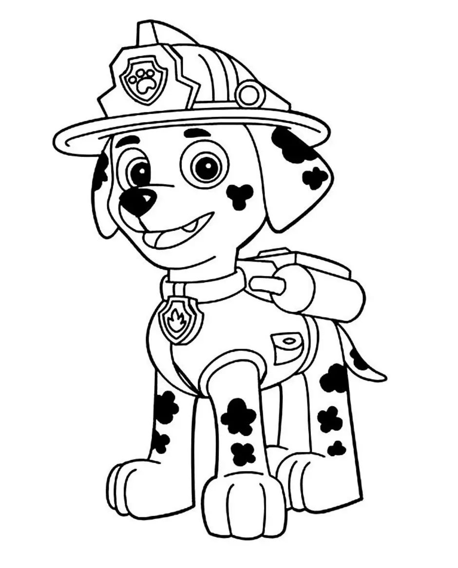 Çocuklar İçin Paw Patrol Boyama Sayfaları 