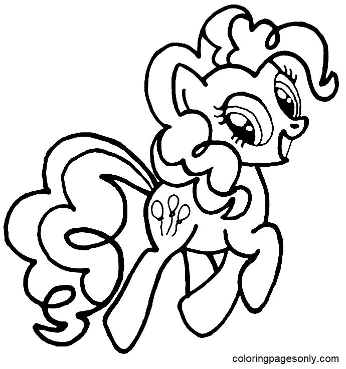 Çocuklar İçin Pinkie Pie Boyama Sayfaları 