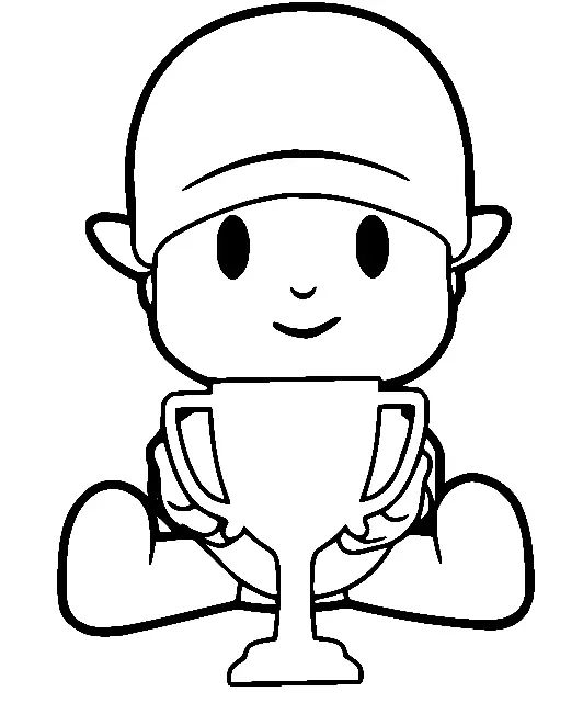 Çocuklar İçin Pocoyo Boyama Sayfaları 