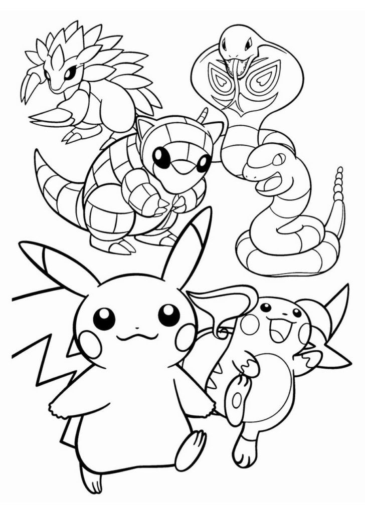Çocuklar İçin Pokemon Boyama Sayfaları 