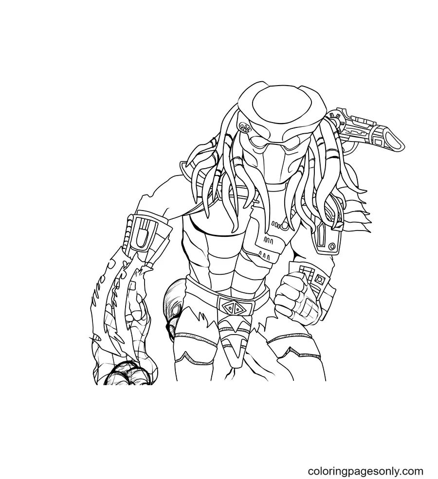 Çocuklar İçin Predator Boyama Sayfaları 
