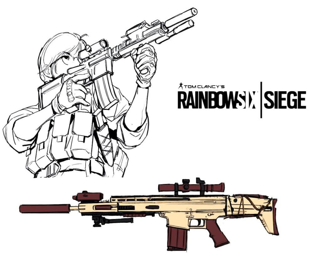 Çocuklar İçin Rainbow Six Siege Boyama Sayfaları 