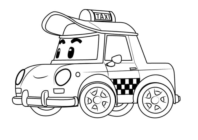 Çocuklar İçin Robocar Boyama Sayfaları 