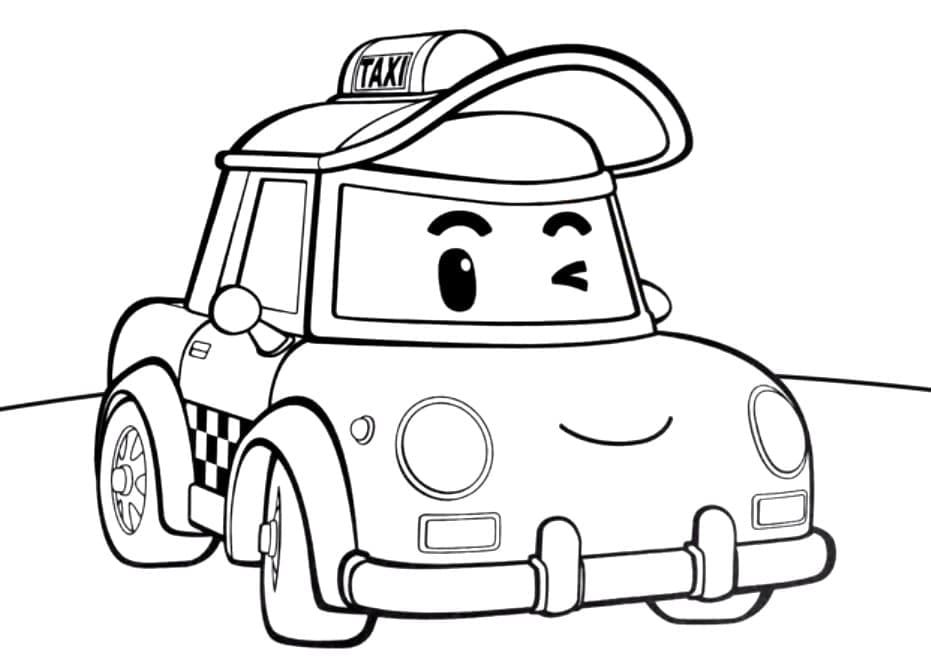 Çocuklar İçin Robocar Boyama Sayfaları 