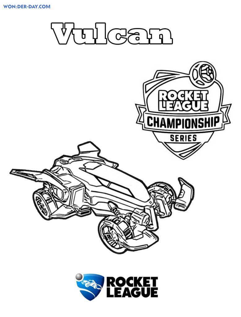 Çocuklar İçin Rocket League Boyama Sayfaları 
