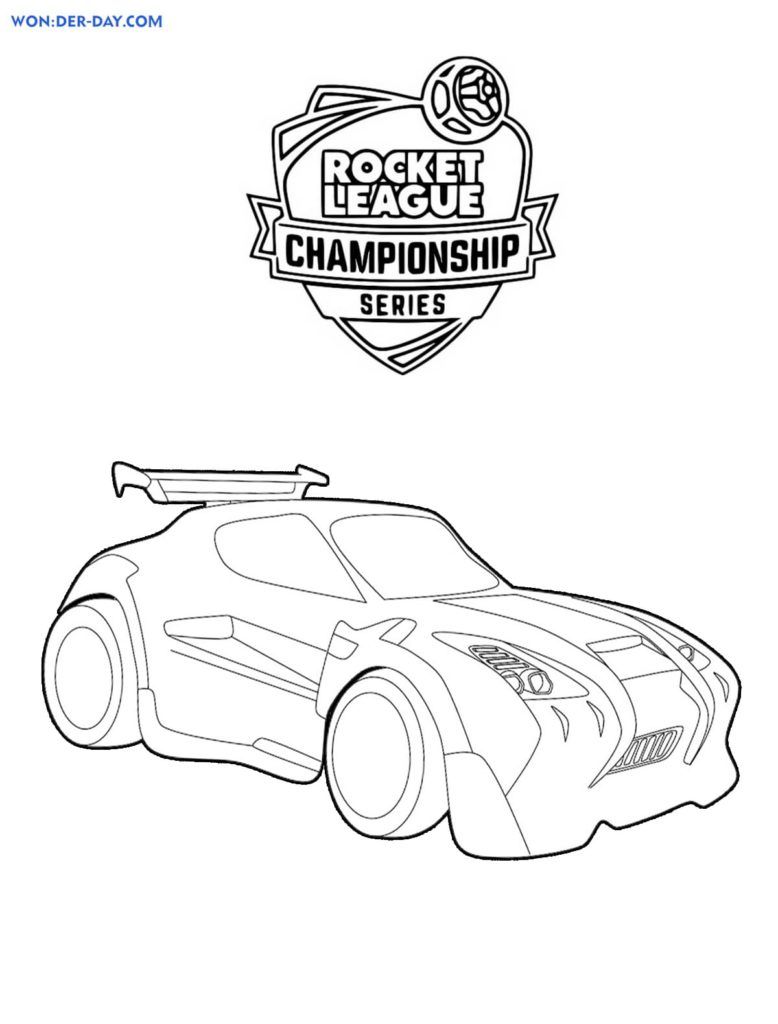Çocuklar İçin Rocket League Boyama Sayfaları 