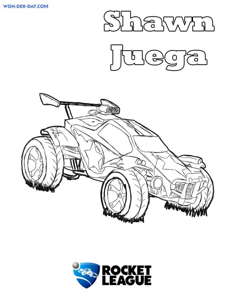 Çocuklar İçin Rocket League Boyama Sayfaları 