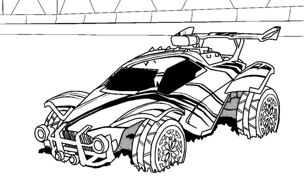 Çocuklar İçin Rocket League Boyama Sayfaları 
