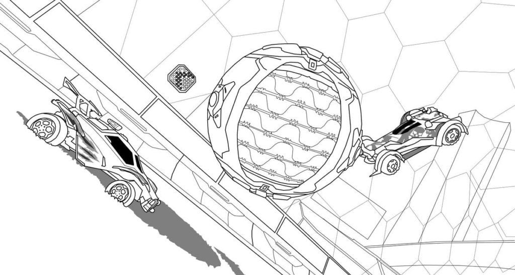 Çocuklar İçin Rocket League Boyama Sayfaları 