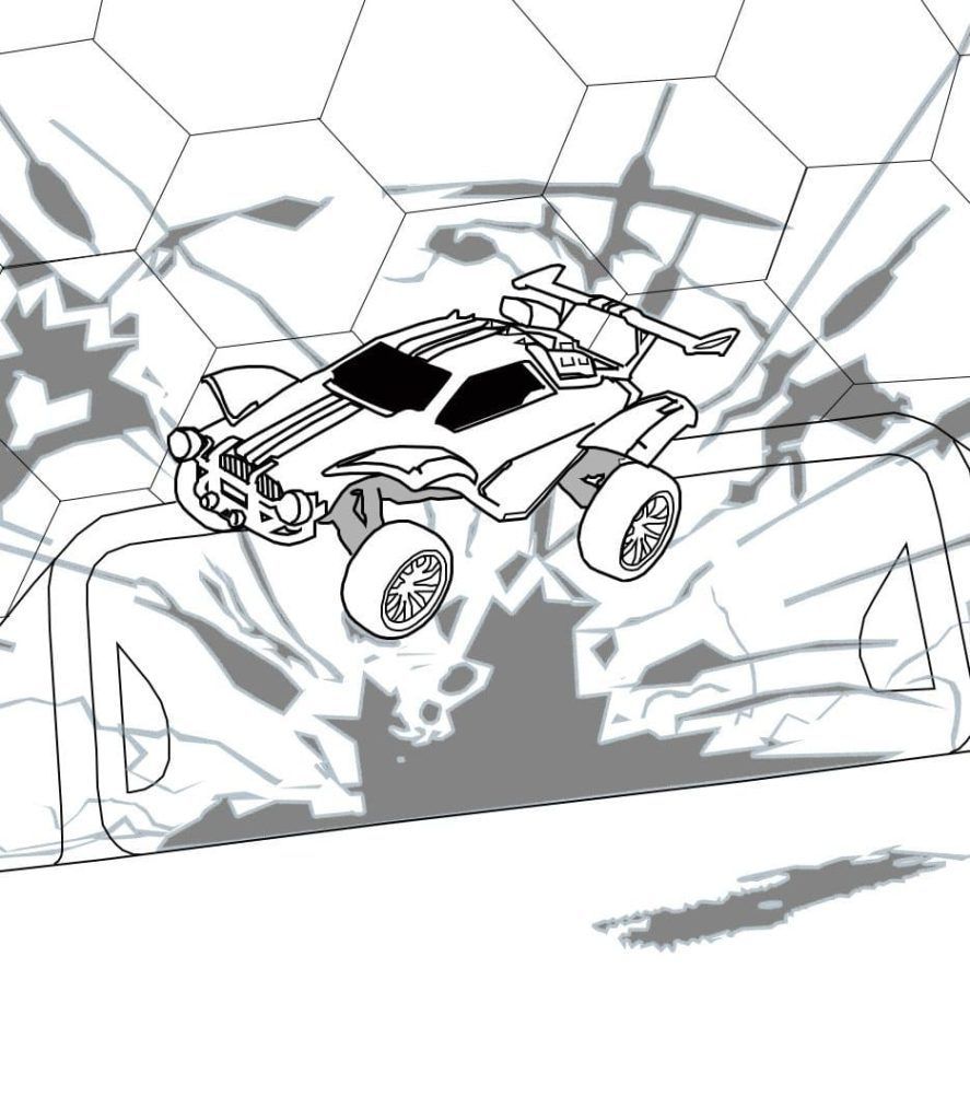 Çocuklar İçin Rocket League Boyama Sayfaları 