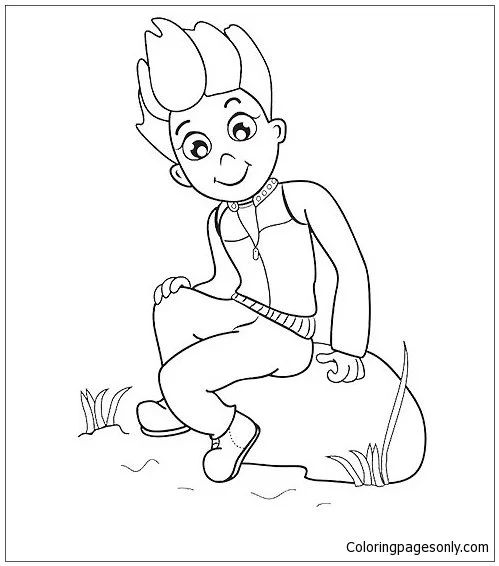 Çocuklar İçin Ryder- Paw Patrol Boyama Sayfaları 