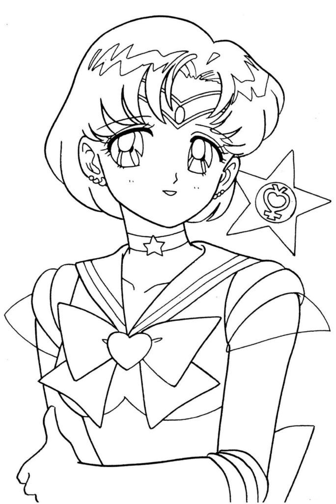 Çocuklar İçin Sailor Moon Boyama Sayfaları 