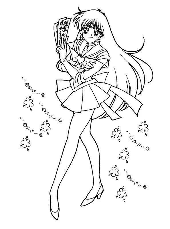 Çocuklar İçin Sailor Moon Boyama Sayfaları 