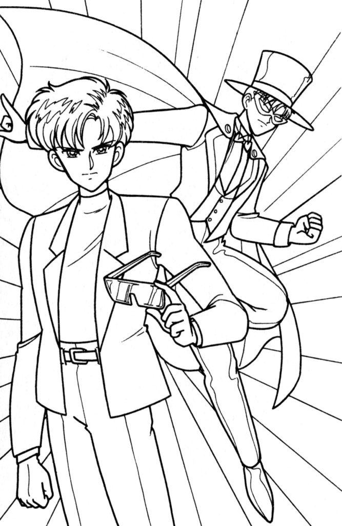 Çocuklar İçin Sailor Moon Boyama Sayfaları 