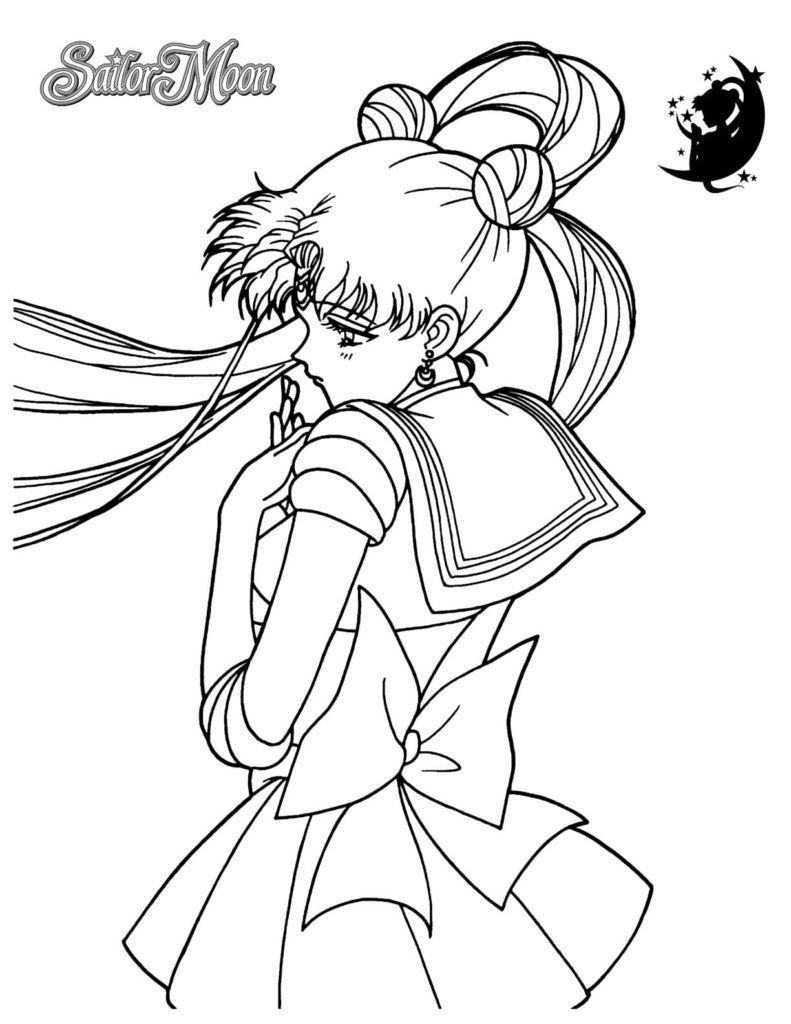 Çocuklar İçin Sailor Moon Boyama Sayfaları 